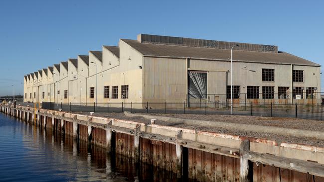 Shed 26 is earmarked for demolition, to make way for housing. Picture: AAP / Kelly Barnes