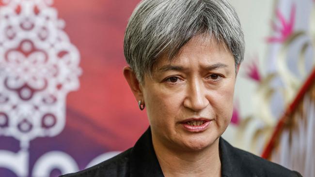 Australian Foreign Minister Penny Wong. Picture: Johannes P. Christo / POOL / AFP