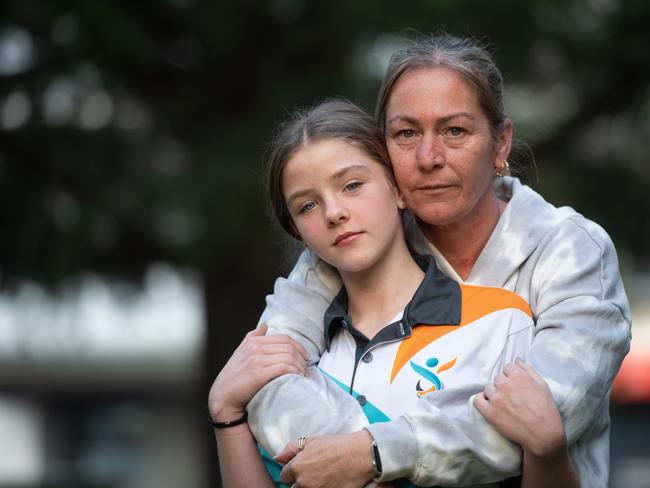 Phoebe and her mum, Marnie Butcher. Picture: Jason Edwards