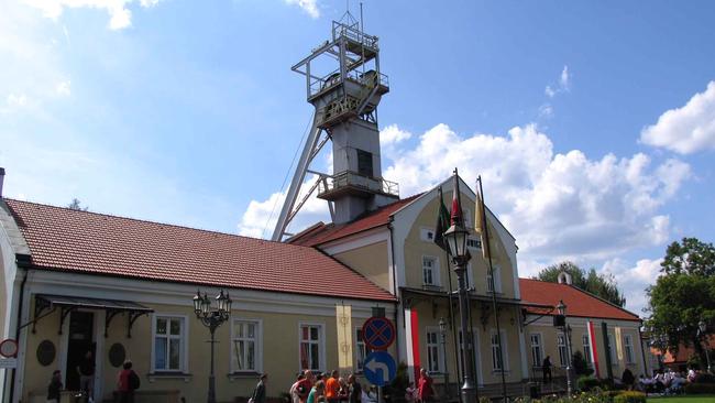 The entrance to the Wieliczka salt mine, near Cracow, Poland.