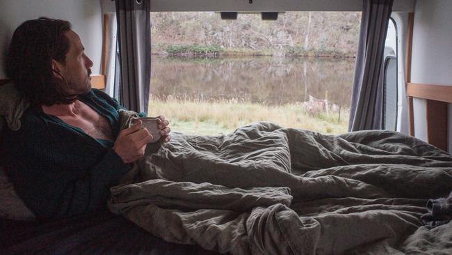 Rainy mornings were spent tucked up in bed.