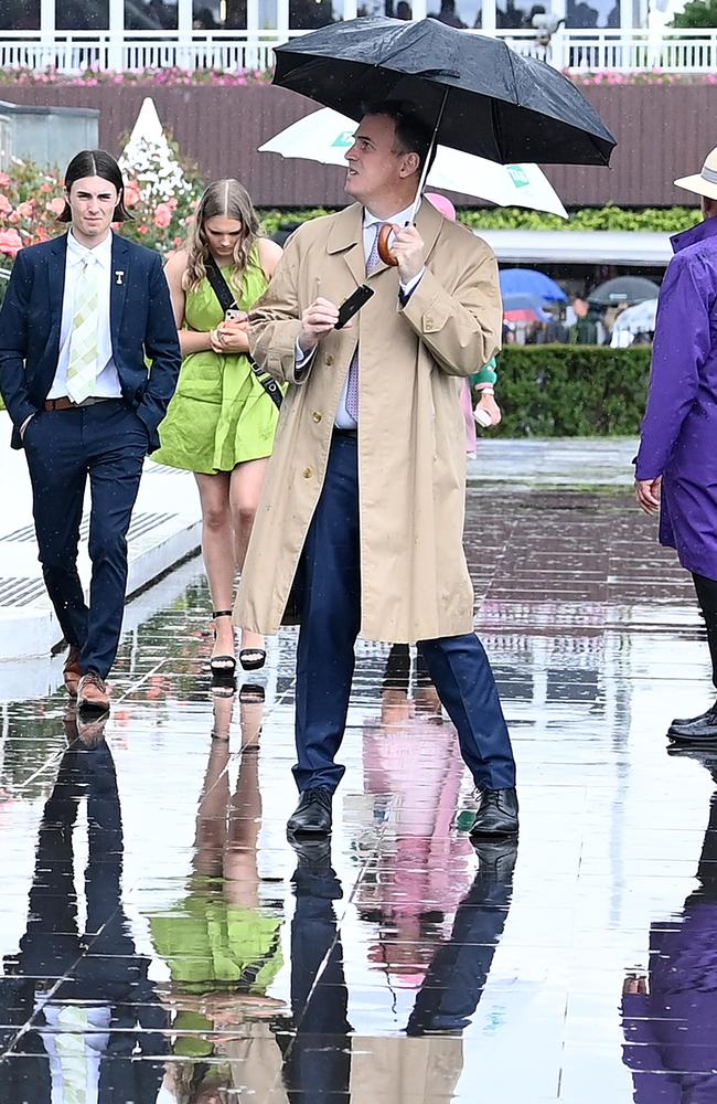 Punters ought to dress for wet and windy day at Flemington today Photo: Quinn Rooney