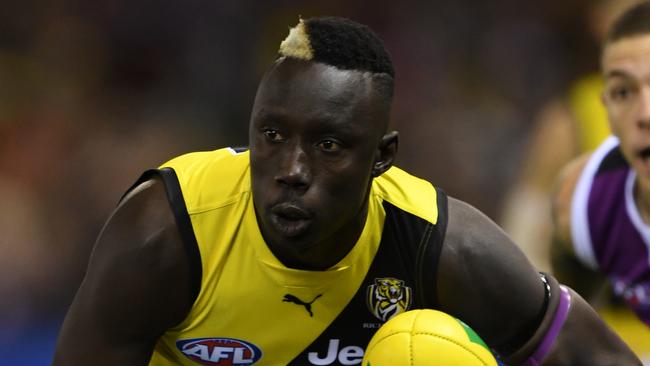 Mabior Chol shows off his look. Pic: AAP