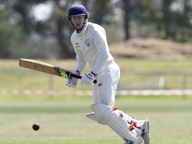 Liam Braithwaite bats during the VTCA Cricket: Doutta Stars v Seddon match in Essendon, Saturday, Feb. 16, 2019.   Picture: Andy Brownbill