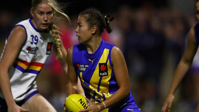 Charlotte Baskaran. Photo: AFL Photos/via Getty Images.