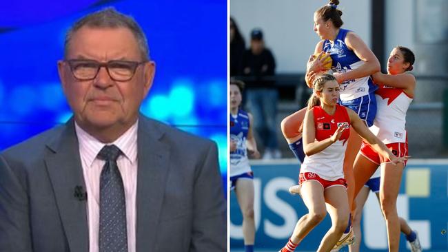 Steve Price has divided Australia and frustrated AFLW fans with his comment's on the women's football competition in a Herald Sun column. Picture: Twitter / @theprojecttv