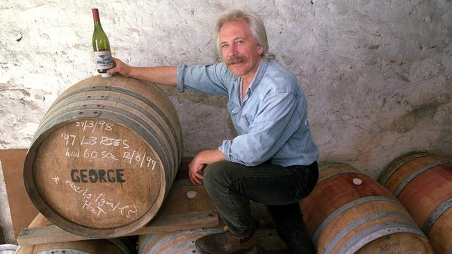 Winemaker Stephen George at Ashton Hills Winery.