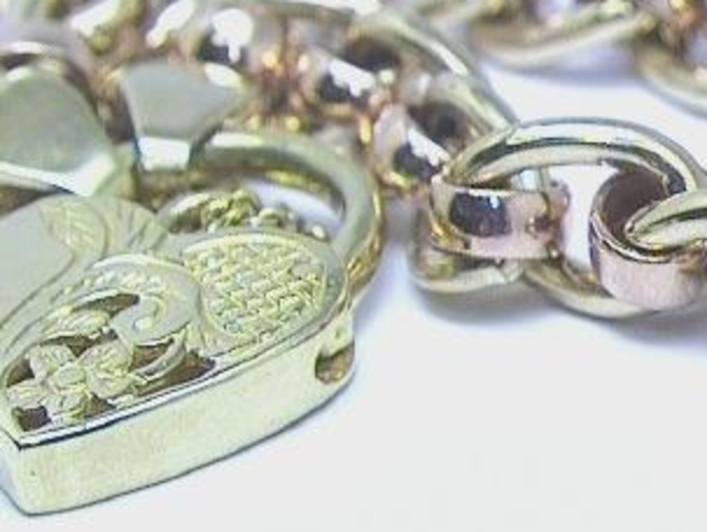 Custom-made solid gold jewellery worth tens of thousands of dollars was found missing from Ms Smith’s home. Picture: SAPOL