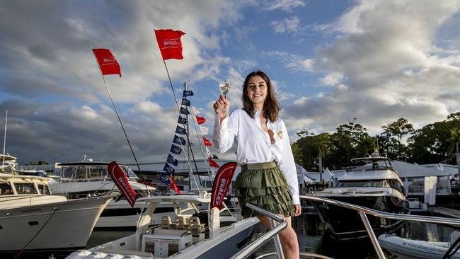 Lauren McCarthy at the Sanctuary Cove International Boat Show 2018. Picture: Jerad Williams