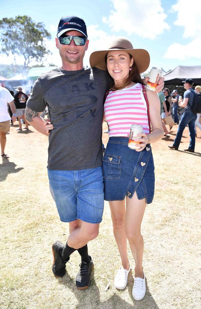Jason Hose and Amy Bailey at Meatstock, Toowoomba Showgrounds. Picture: Patrick Woods.