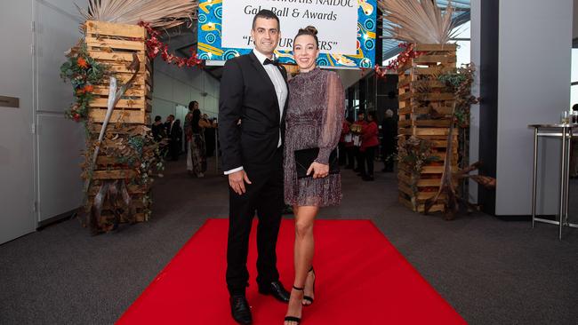 Aron Kurzydlo and Allanah Kurzydlo at the Darwin Convention Centre. Picture: Pema Tamang Pakhrin