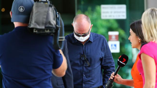 Former Kookaburra Queen captain Steve Gentle pictured at Brisbane Magistrates court on Friday, February 24, 2023 Picture: David Clark