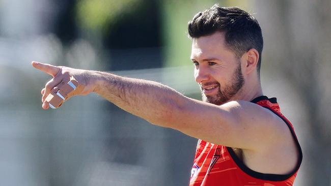 Conor McKenna at Essendon training on Tuesday. Picture: Michael Klein