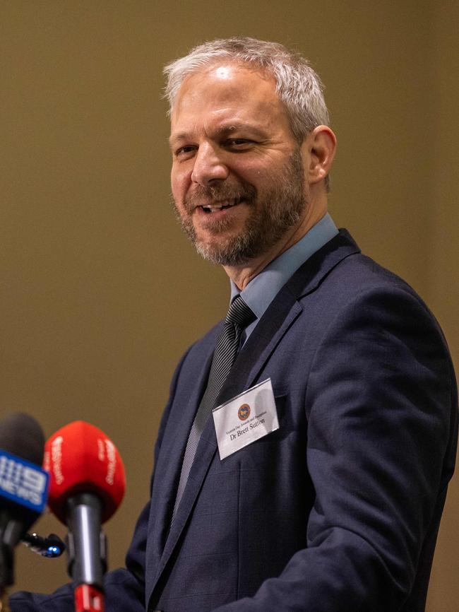 Brett Sutton wins the Victorian of the Year Award. Picture: Jake Nowakowski