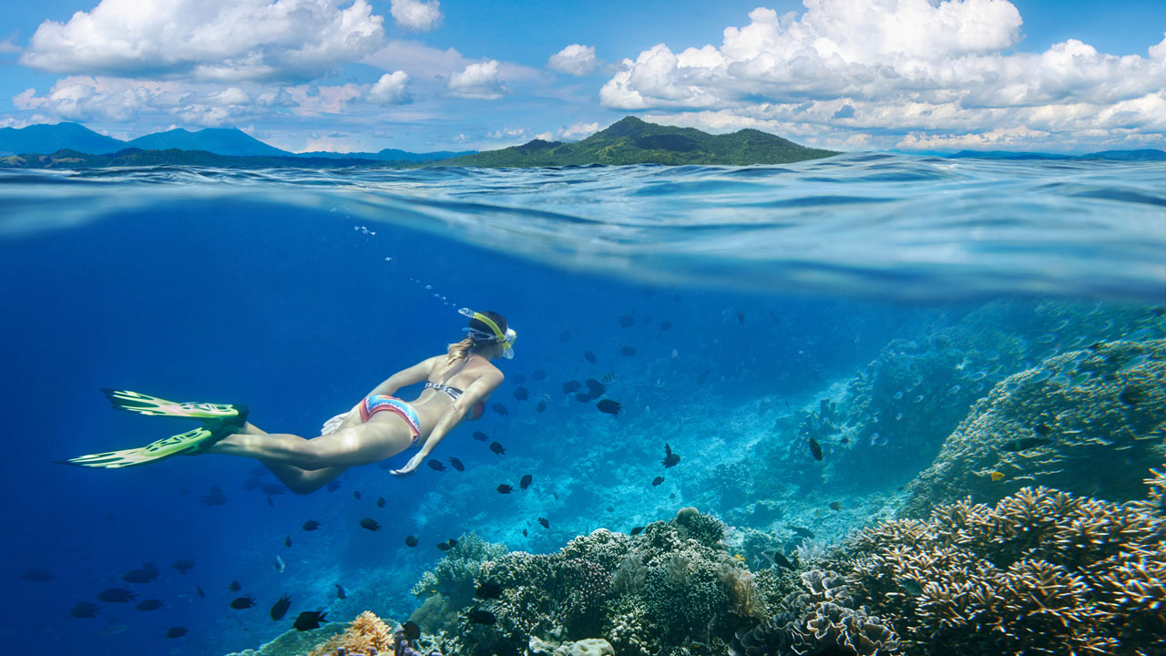 The Philippines has excellent snorkelling