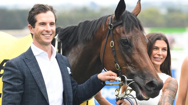 Trainer Michael Kent Jr learn a lot more about debutant Boa Vista (not pictured) in the Chairman’s Stakes on Saturday. Picture: Brett Holburt/Racing Photos via Getty Images