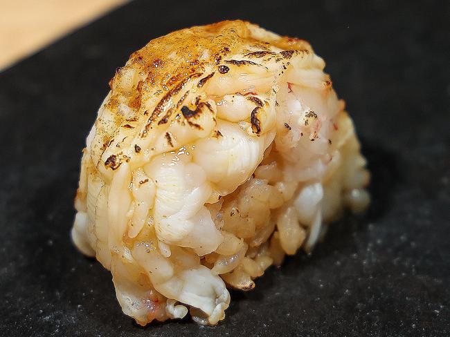 Sushi On’s scampi with bonito butter. Picture: Ian Currie