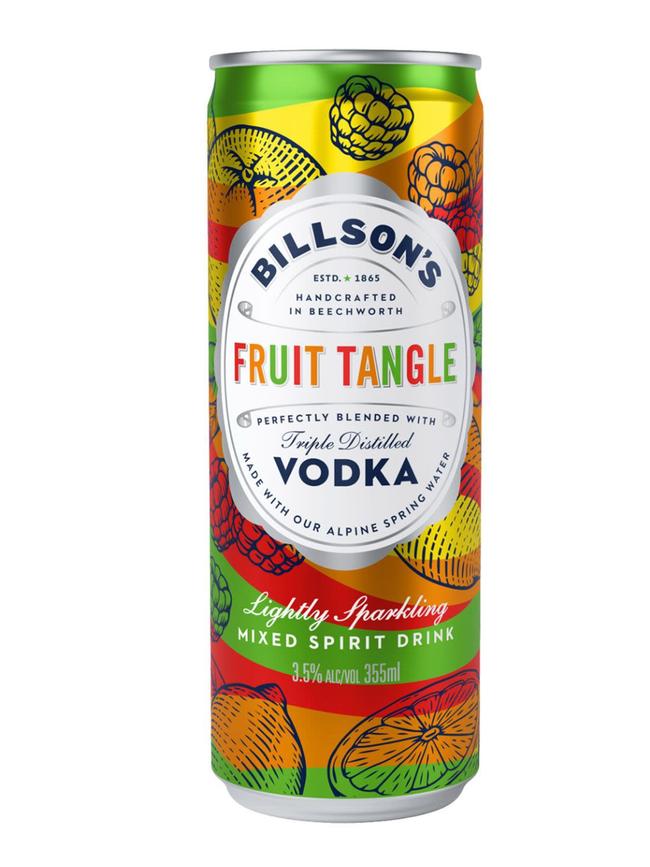 Alcohol regulators forced Victorian company Billson's to rename their "Fruit Tangle" drink. Picture: Supplied