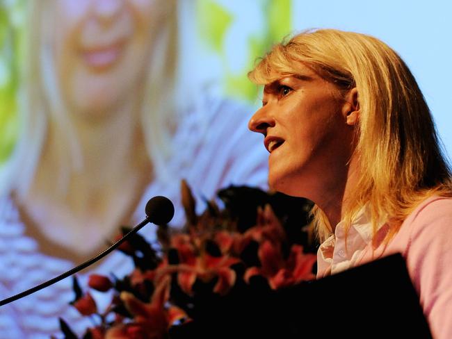 Former McGrath Foundation Managing Director Kylea Tink will run as an independent in North Sydney at the next election. (AAP Image/Tracey Nearmy)