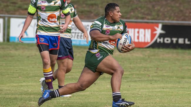 Josiah Pahulu playing for the Jets. Picture: Nev Madsen