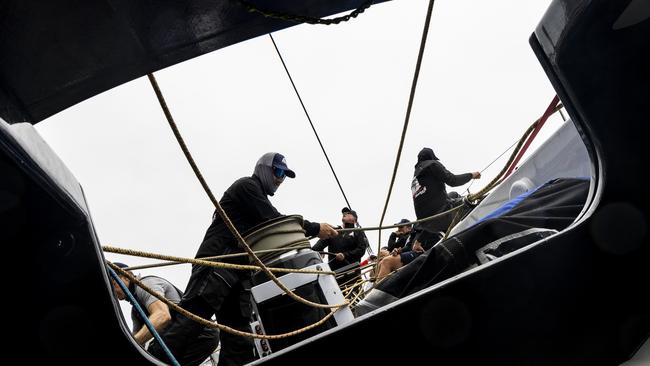 Aboard the supermaxi Master Lock Comanche 4/12/2024 Ph. Andrea Francolini