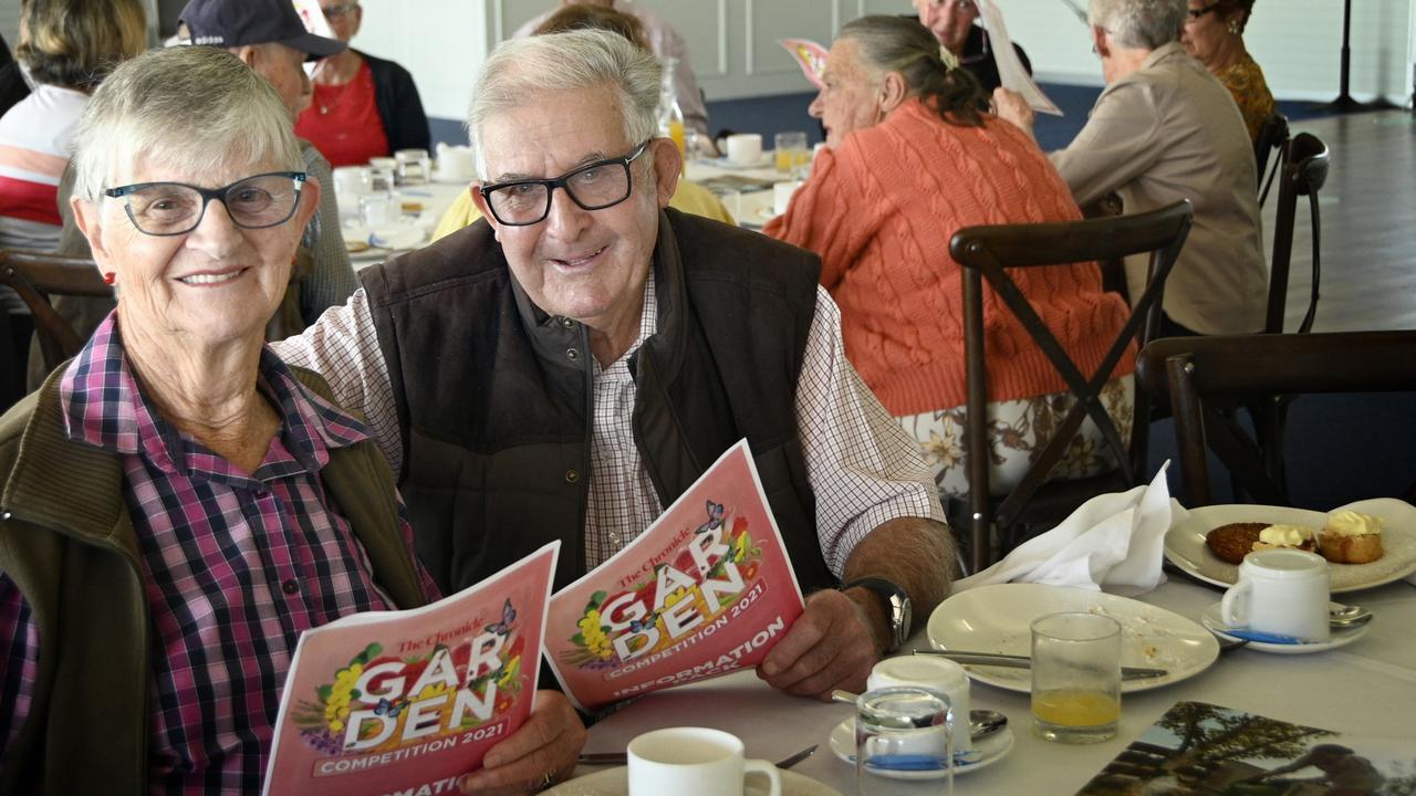 Gay and David Kearey at the official launch of The 2021 Chronicle Garden Competition. Picture: Bev Lacey