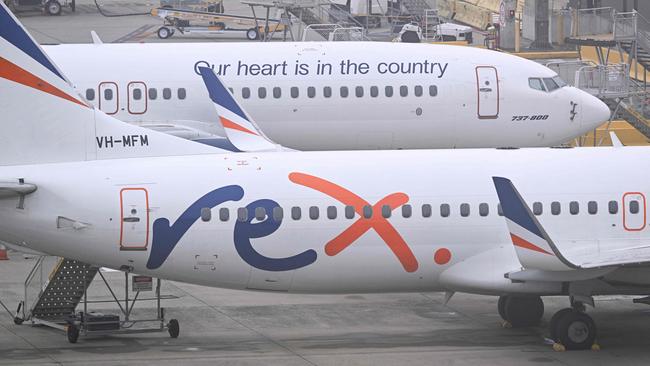 Rex Airlines called in administrators earlier this week. Picture: William West/AFP