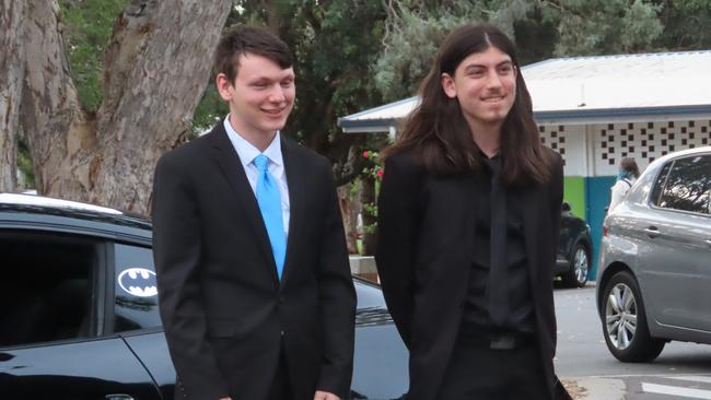 Thomas Sands and Seth Capone at the Hervey Bay State High School formal.