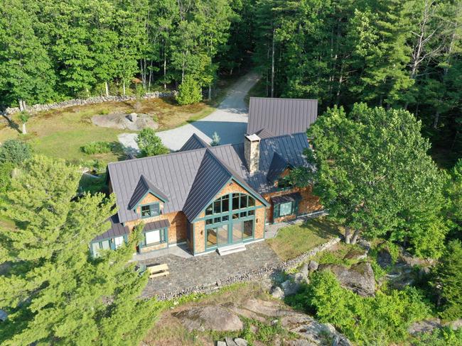 The property where Ghislaine Maxwell was arrested by the Federal Bureau of Investigation in Bradford, New Hampshire, US. Picture: Reuters/Drone Base