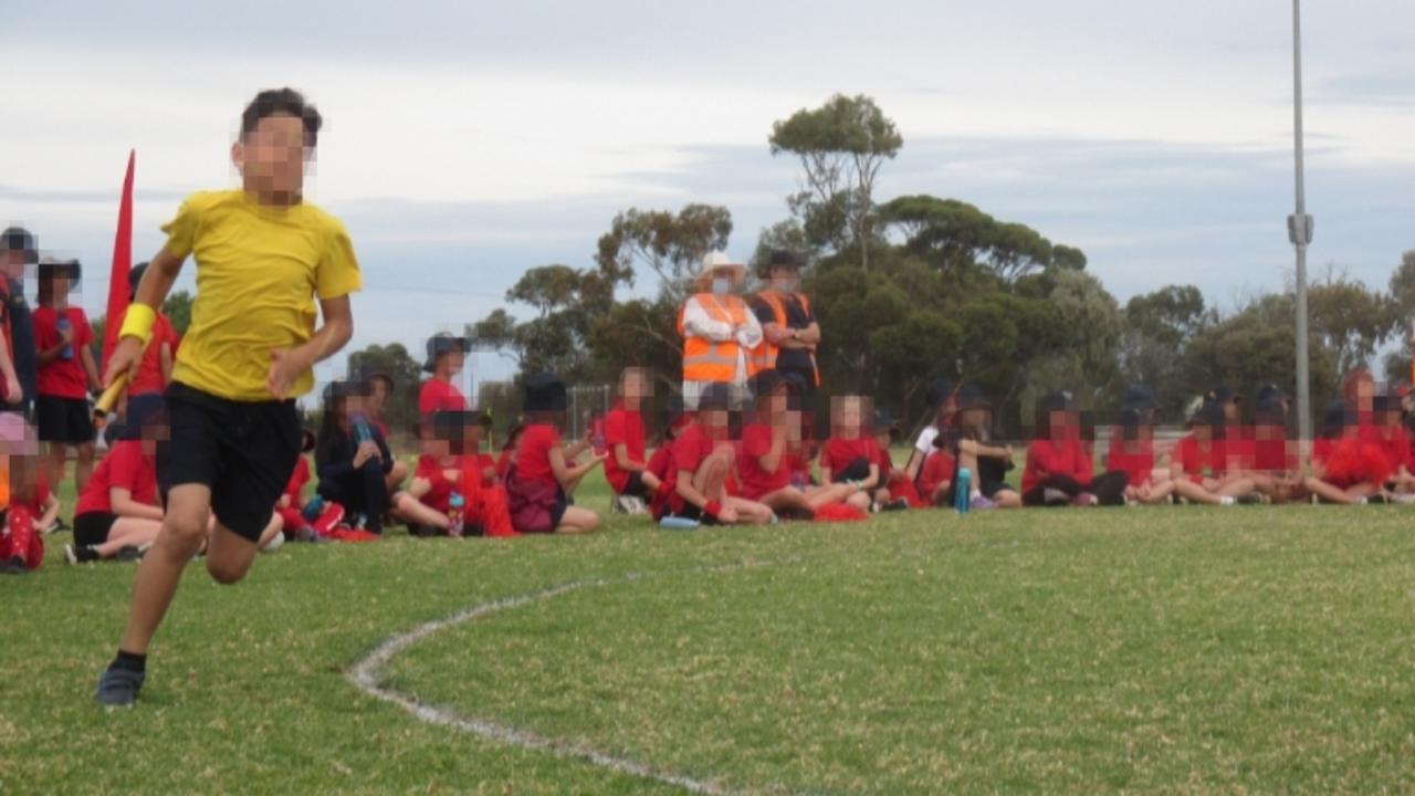 MA competes at a school athletics carnival.