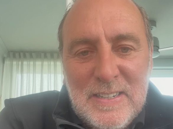 Screen shot of Brian Houston from Hillsong, in a video posted on instagram. https://www.instagram.com/p/CscgE1GNSaN/