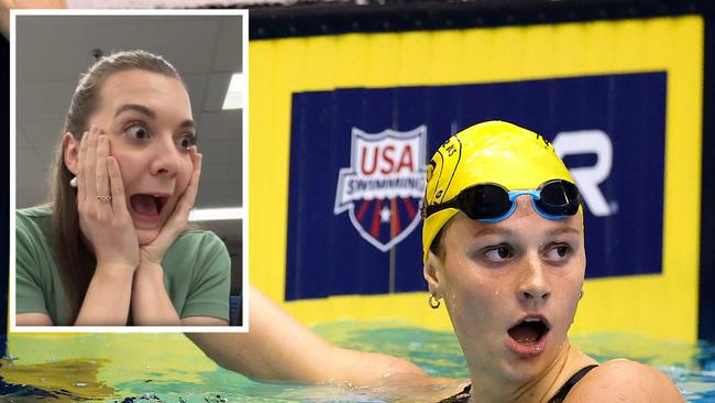 Summer McIntosh has stunned the world. Photo: Getty Images and Twitter