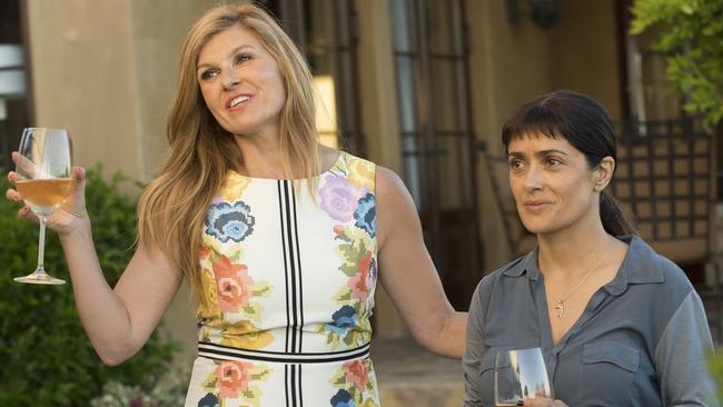 Connie Britton is the hostess and Salma Hayek will be giving her the mostest in Beatriz at Dinner.