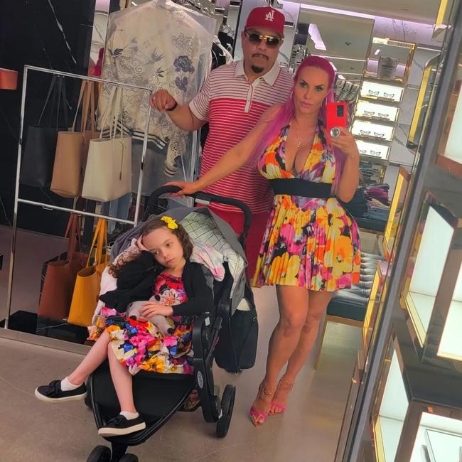 Her parenting skills were also criticised as a result of this holiday photo too. Picture: Instagram/CocoAustin