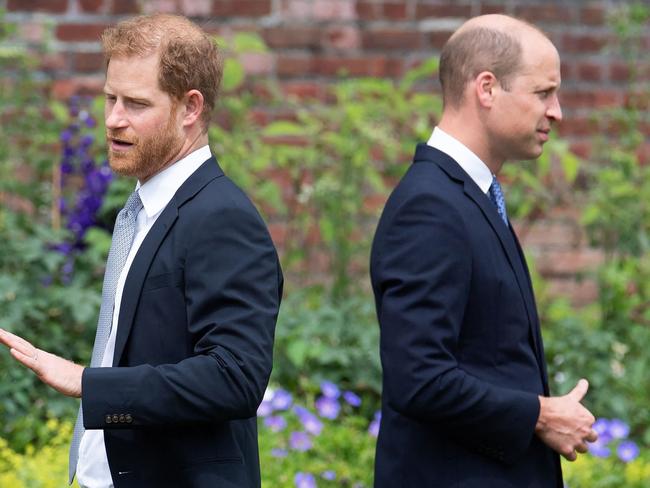 Prince Harry and Prince William aren’t exactly on friendly terms. Picture: Dominic Lipinski / POOL / AFP