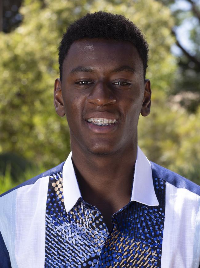 Enoch Osei-Tutu, Pembroke School. Picture Brett Hartwig