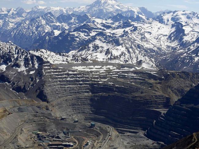 copper.jpgAn aerial view of the open pit of Anglo American's Los Bronces copper mine in Chile. PHOTO: IVAN ALVARADO/REUTERS