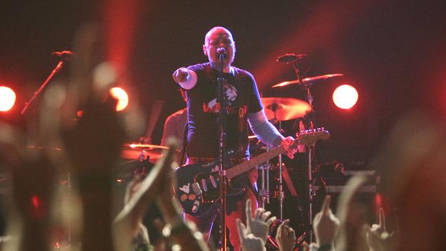 Billy Corgan of The Smashing Pumpkins at Splendour in the Grass in Byron Bay in 2012. Picture: Brendan Radke