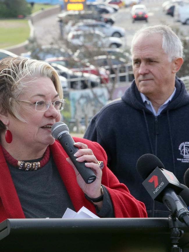 Waverley Mayor Sally Betts and MP Malcolm Turnbull have worked together for many years. Picture: Craig Wilson