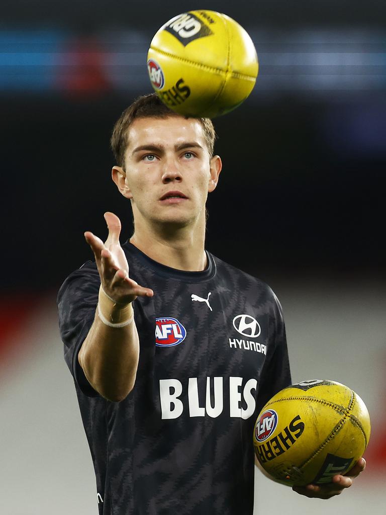 Carlton midfielder Jack Carroll. Picture: Daniel Pockett/Getty Images