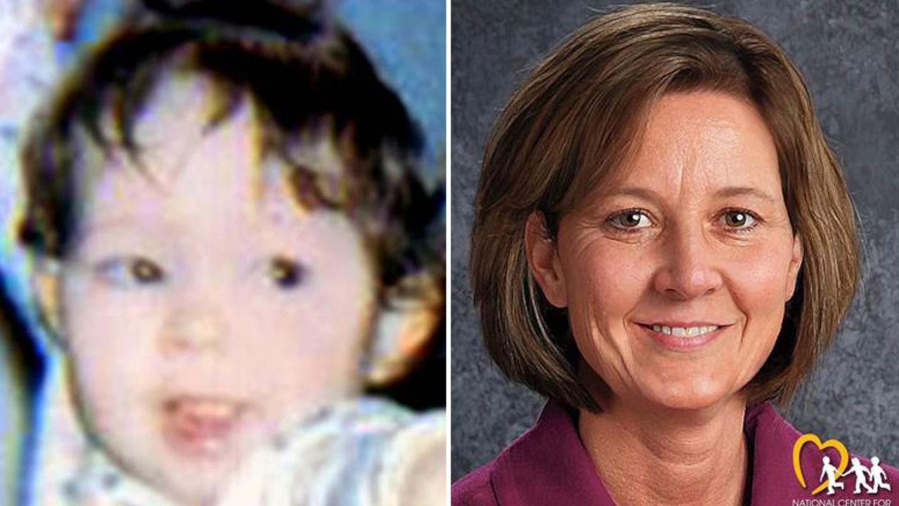 The family never gave up searching for Melissa, using digitally age-progressed photos (above right) to continue their hunt through the years. Picture: NCMEC