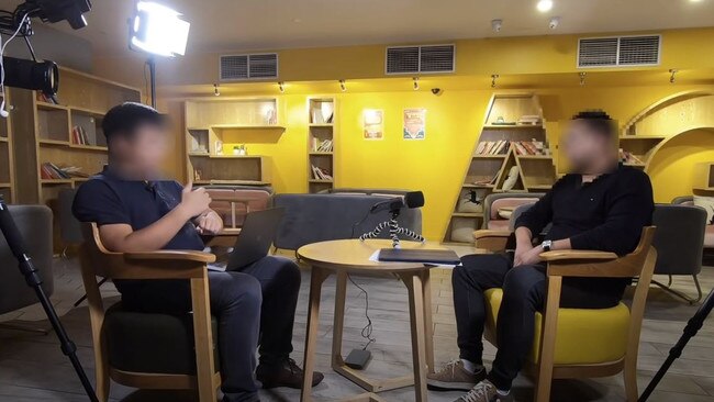 Fun Tea owner Jason Duan in an interview on YouTube spoken in Mandarin with YouTuber ‘Sydney Daddy. Picture: YouTube