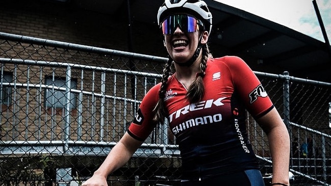 Hayley Oakes at the 2022 Oceania Cycling Championships in Nerang.