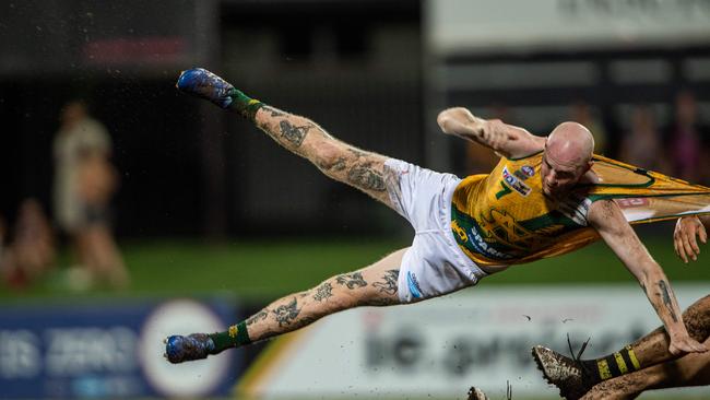 William Robinson in the 2023-24 NTFL Men's Grand Final between Nightcliff and St Mary's. Picture: Pema Tamang Pakhrin