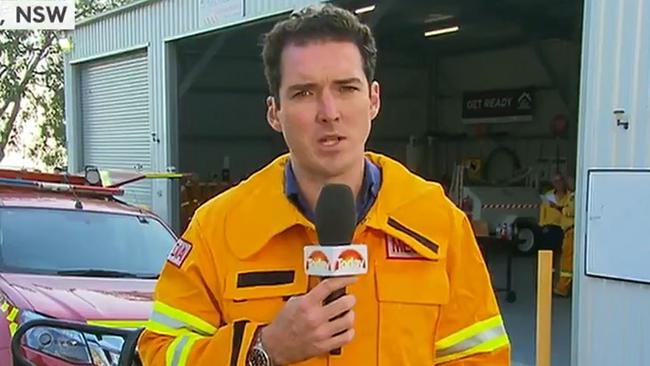 Peter Stefanovic reporting as part of the Today team following the release of the Uber conversation. (Pic: Channel 9)