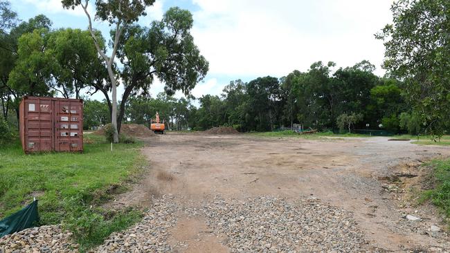 Work at the back of the Unicare Centre. Picture: Shae Beplate.