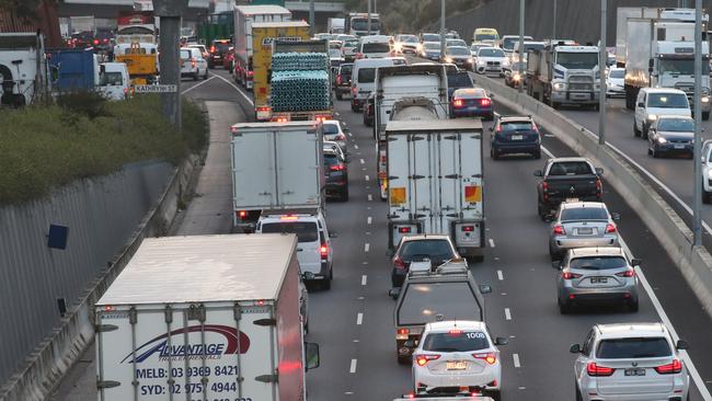 So much fun on the Western Ring Road. Picture: David Crosling