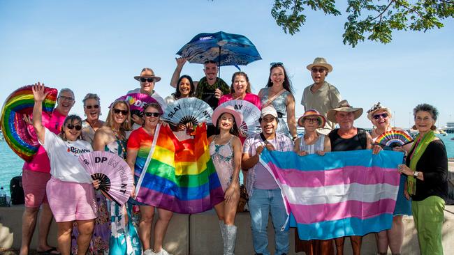 CDU team as Pride Parade takes off in Darwin City, 2024. Picture: Pema Tamang Pakhrin