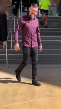 Gareth John Miggins leaving Rockhampton Courthouse