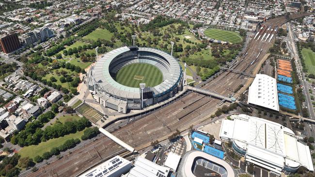 Aerial shots of the MCG. Picture: David Caird